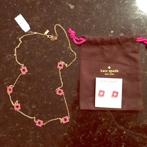 Kate Spade necklace and earrings!